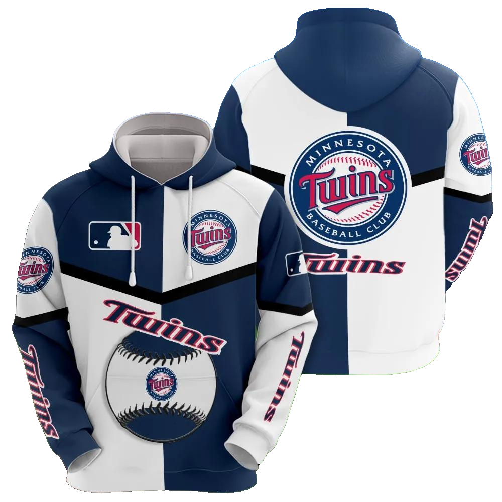 Minnesota Twins 3D MLB All Over Print Hoodie -Moonbestprint
