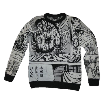 Junji Ito Collage Ugly Christmas Sweater – Moonbestprint