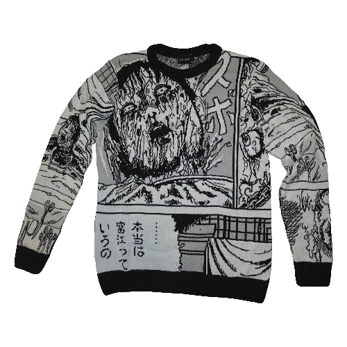 Junji Ito Collage Ugly Christmas Sweater – Moonbestprint