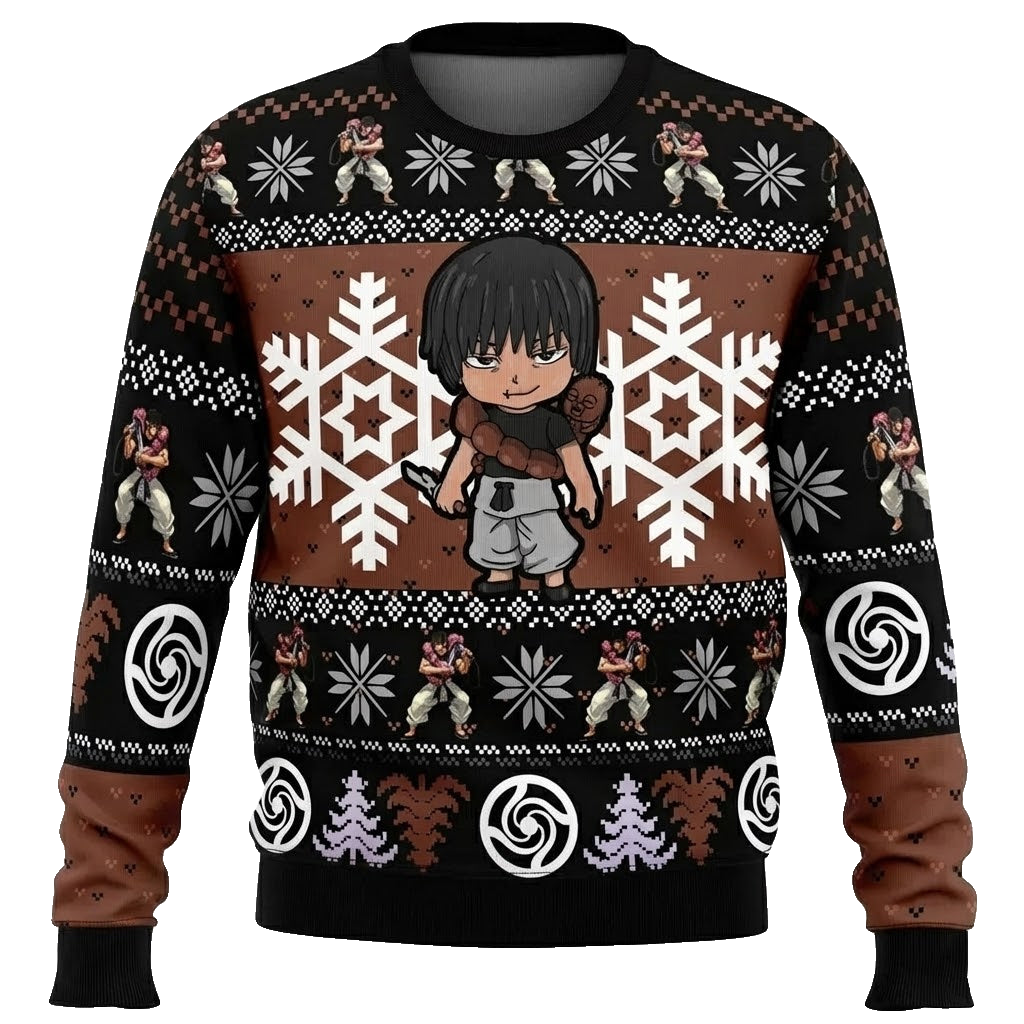 Jujutsu Kaisen Chibi Toji Fushiguro Ugly Christmas Sweater – Moonbestprint