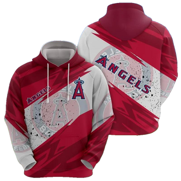 Los Angeles Angels All Over Print 3D MLB All Over Print Hoodie -Moonbestprint