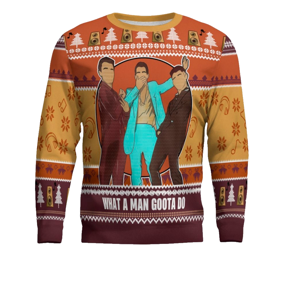 Jonas Brothers What A Man Gotta Do Ugly Sweater – Moonbestprint