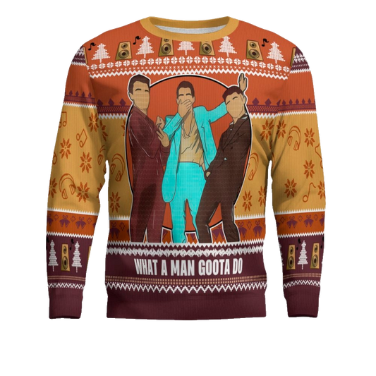 Jonas Brothers What A Man Gotta Do Ugly Sweater – Moonbestprint