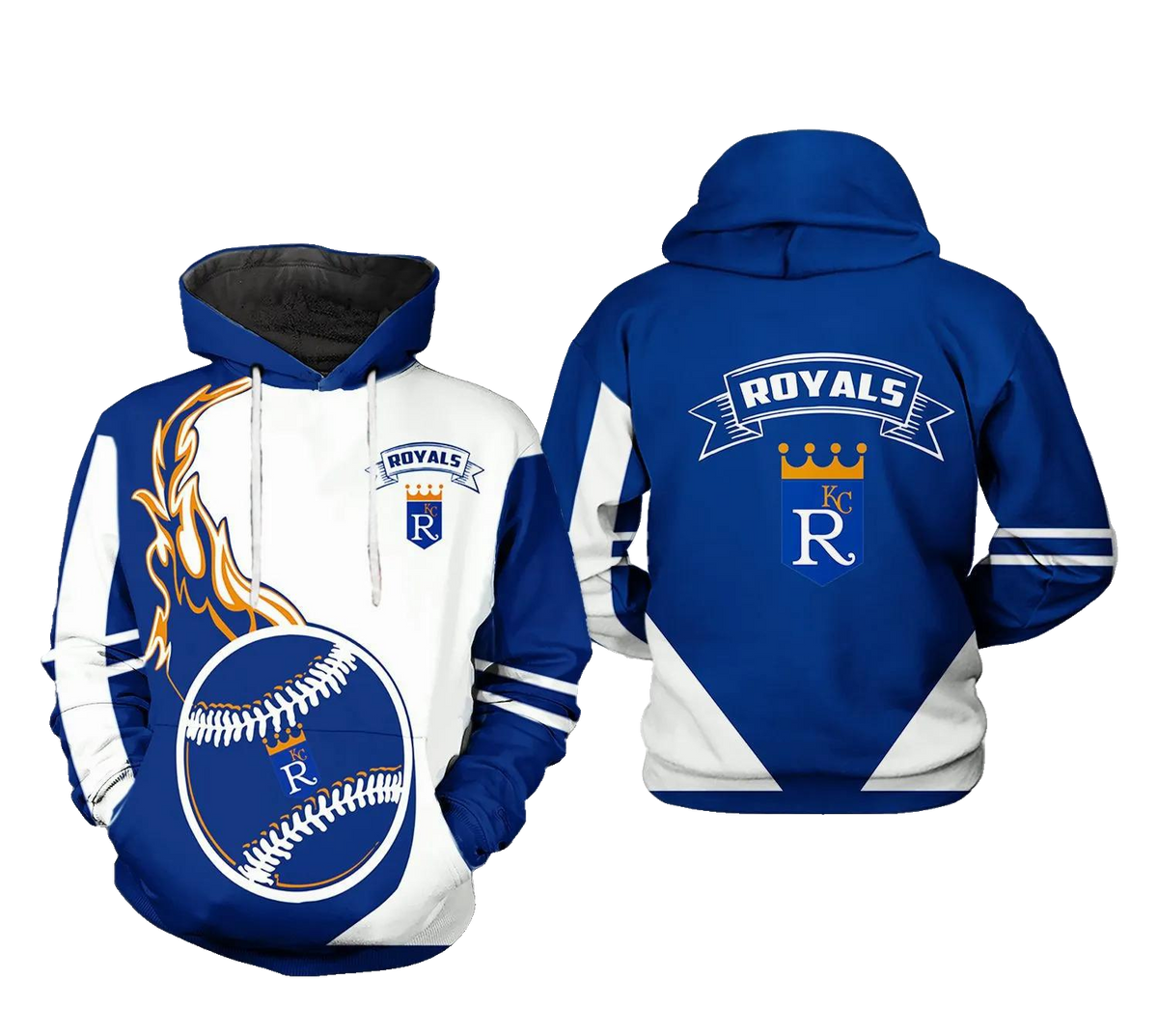 Kansas City Royals MLB Classic 3D MLB All Over Print Hoodie -Moonbestprint