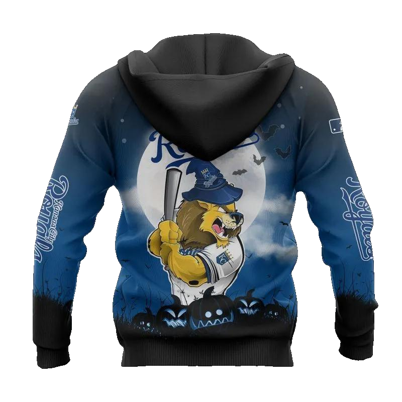 Kansas City Royals Mascot MLB All Over Print Hoodie -Moonbestprint