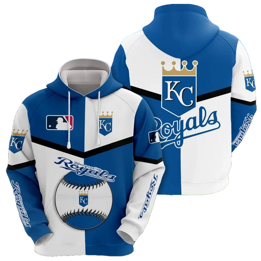 Kansas City Royals 3D MLB All Over Print Hoodie -Moonbestprint
