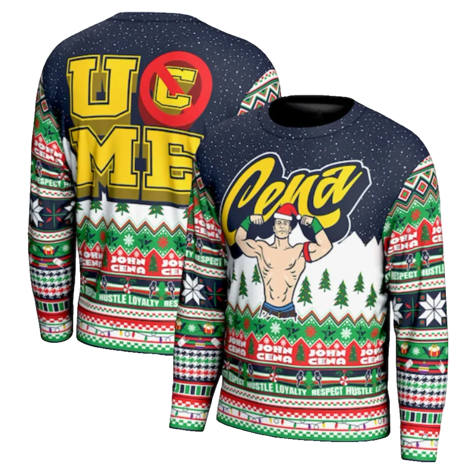 John Cena U Can’t See Me Ugly Christmas Sweater 2025 – Moonbestprint