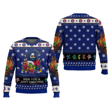 Jerry Garcia Grateful Dead Ugly Christmas Sweater – Moonbestprint