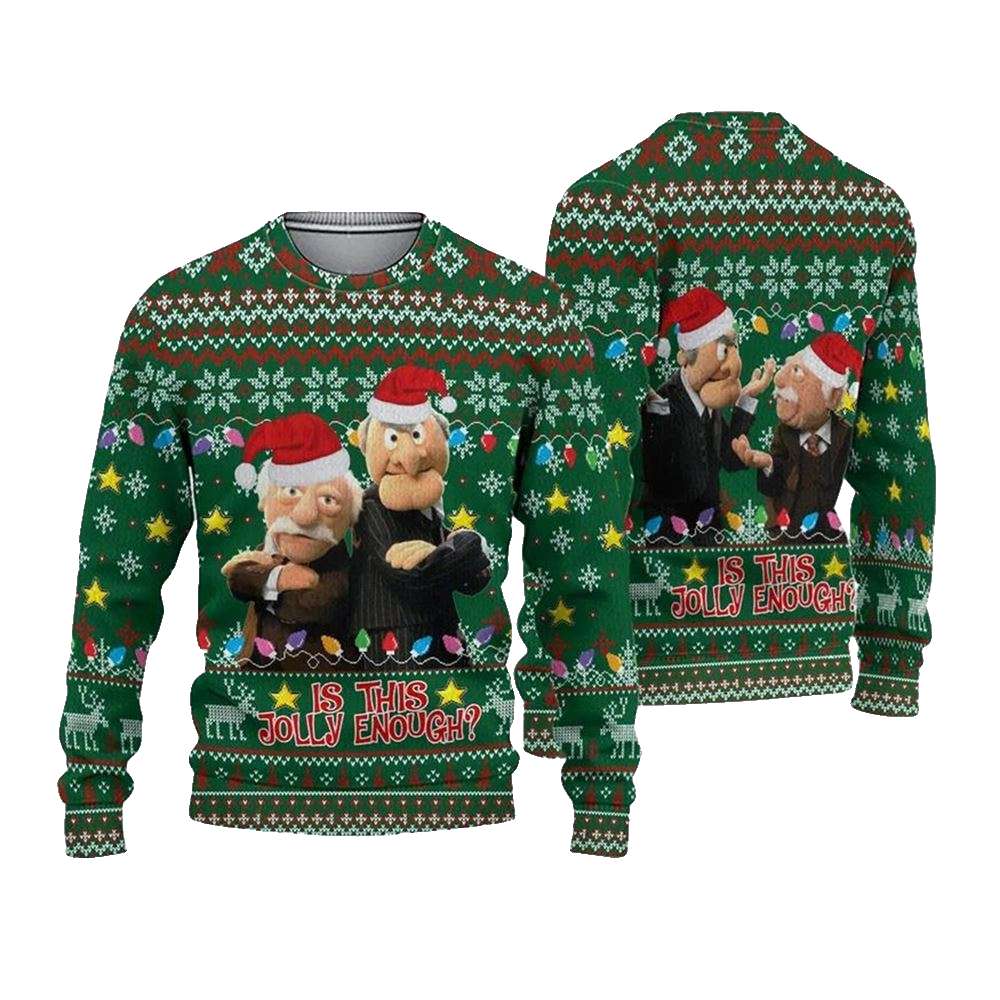 Is This Jolly Enough Ugly Christmas Sweater - Moonbestprint