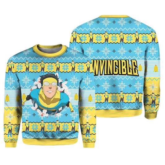 Invincible Cute Xmas Ugly Christmas Sweater – Moonbestprint