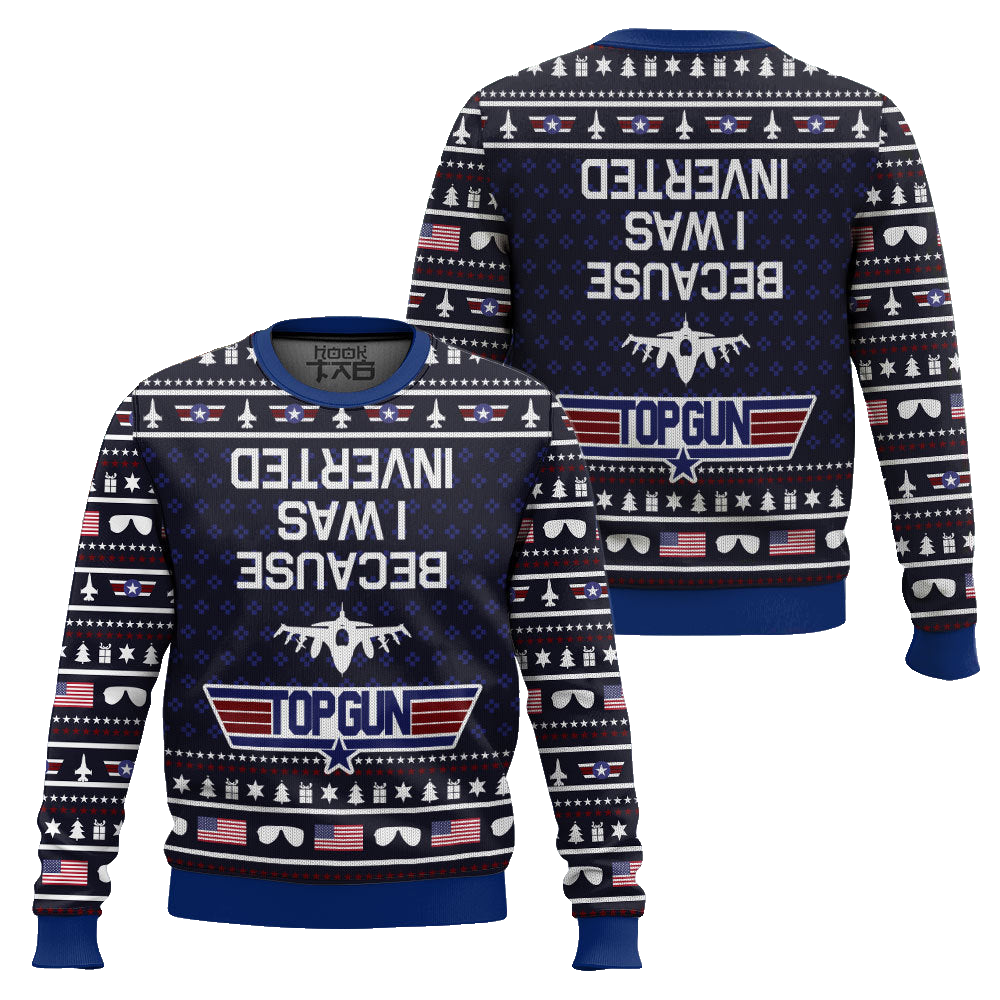 Inverted Top Gun Ugly Christmas Sweater – Moonbestprint
