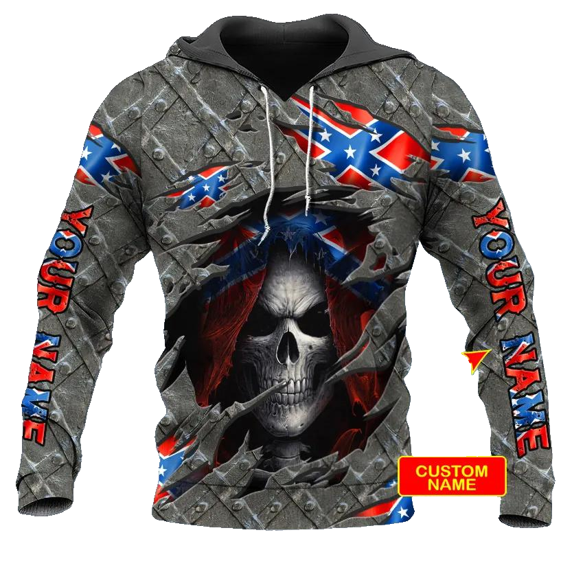 Inside CSA Skull Custom 3D All Over Print Hoodie -Moonbestprint