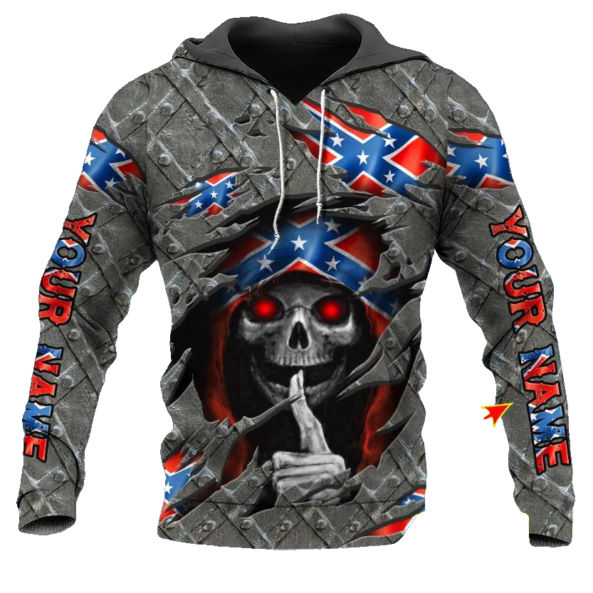 Inside CSA Custom Skull 3D All Over Print Hoodie -Moonbestprint