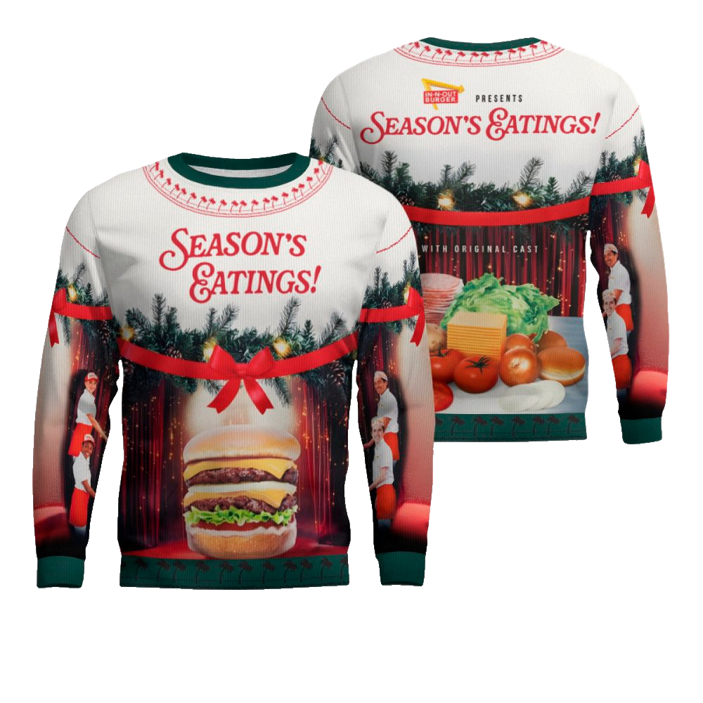 In-N-Out Burger’s Ugly Christmas Sweater 2025 Season's Eatings – Moonbestprint
