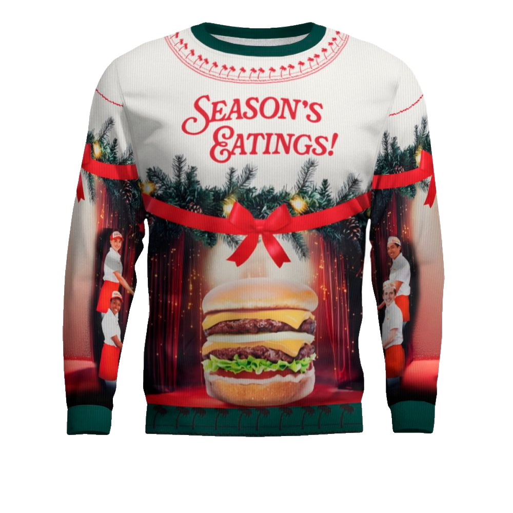 In-N-Out Burger’s Ugly Christmas Sweater 2025 Season's Eatings – Moonbestprint