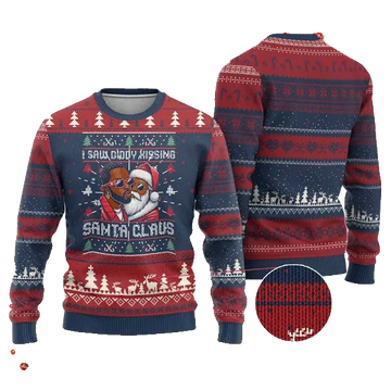 I Saw Diddy Kissing Santa Claus Ugly Christmas Sweater – Moonbestprint