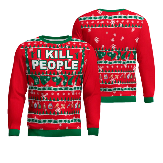I Kill People Ugly Christmas Sweater – Moonbestprint
