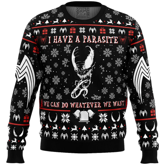I Have a Parasite We Are Venom Venom Ugly Christmas Sweater – Moonbestprint