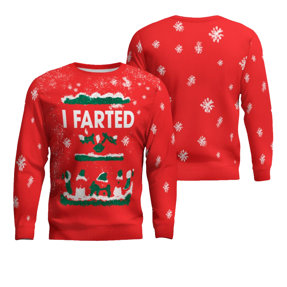 I Farted Ugly Christmas Sweater – Moonbestprint