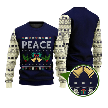 I Come In Peace Funny Ugly Christmas Sweater - Moonbestprint