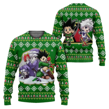Hunter Hunter Anime Gon Killua Hunter Hunter Anime Gift Fan Ugly Christmas Sweater – Moonbestprint