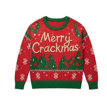 Hunter Biden Merry Crackmas Christmas Ugly Sweater - Moonbestprint