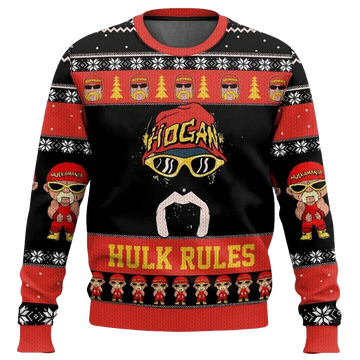 Hulk Rules Hulk Hogan Ugly Christmas Sweater – Moonbestprint