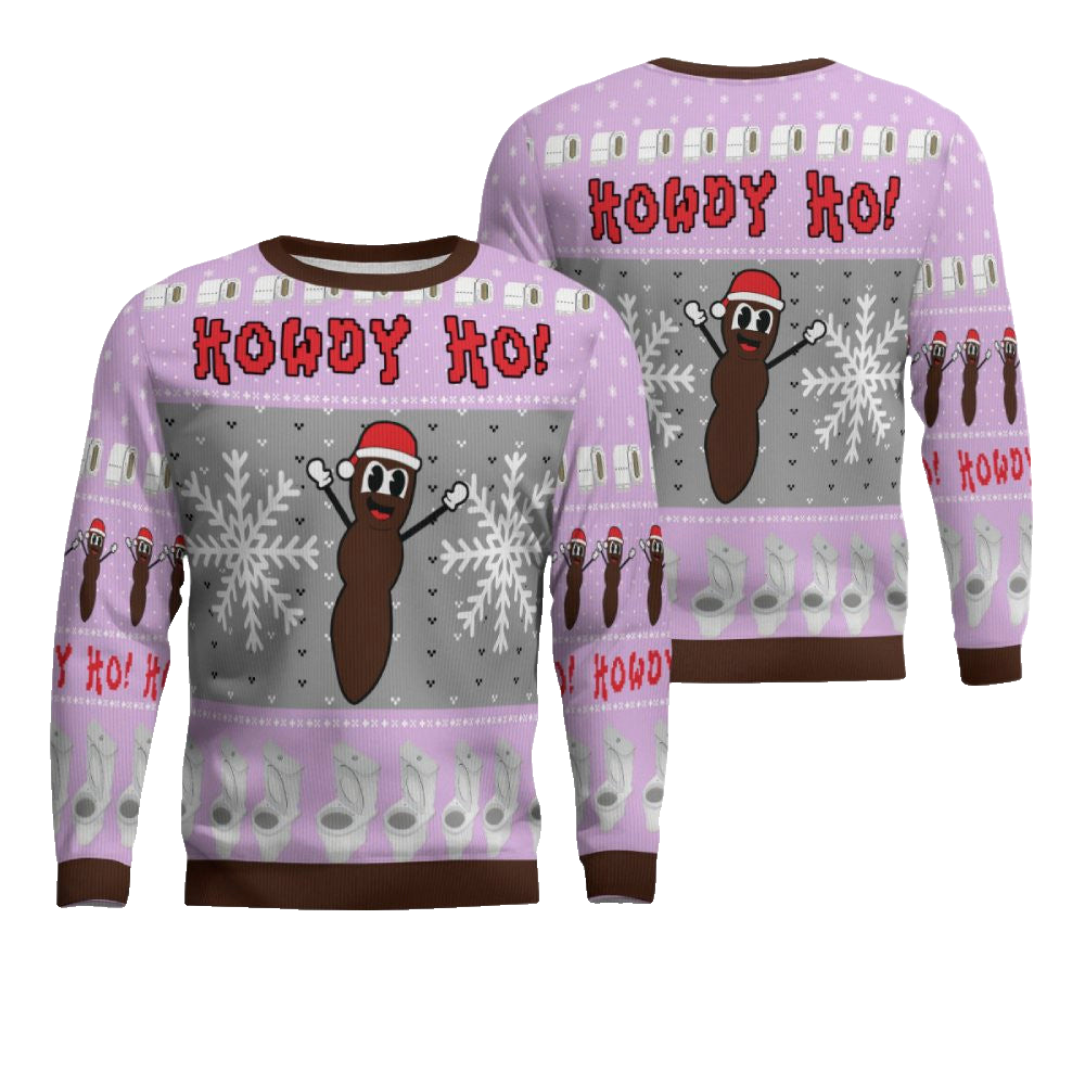 Howdy Ho Ugly Christmas Sweater Dreamy Lavender – Moonbestprint