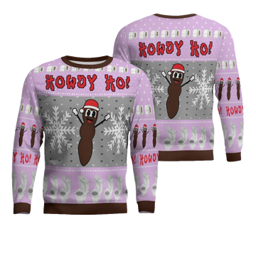 Howdy Ho Ugly Christmas Sweater Dreamy Lavender – Moonbestprint