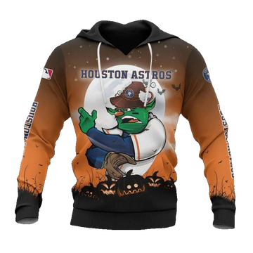 Houston Astros Mascot MLB All Over Print Hoodie -Moonbestprint