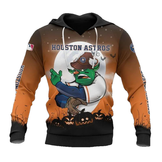 Houston Astros Mascot MLB All Over Print Hoodie -Moonbestprint