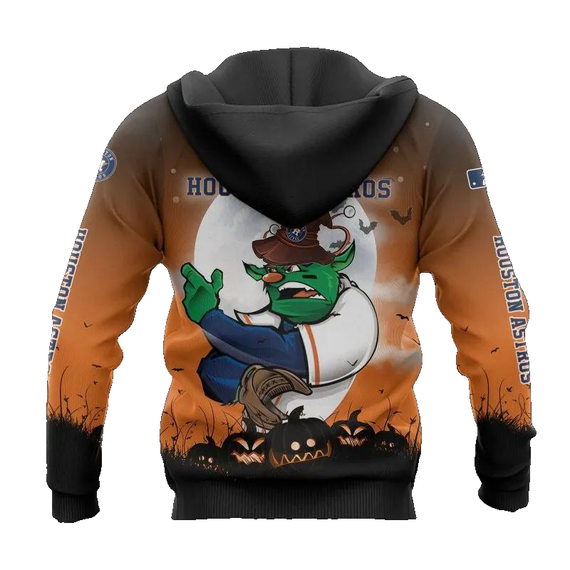 Houston Astros Mascot MLB All Over Print Hoodie -Moonbestprint