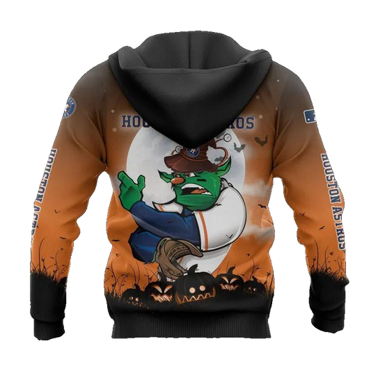 Houston Astros Mascot MLB All Over Print Hoodie -Moonbestprint