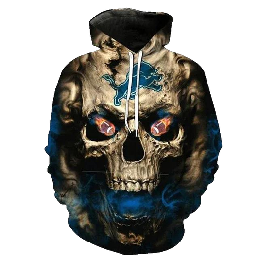 Horror Detroit Lions Football Team Sport NFL 3D All Over Print Hoodie -Moonbestprint