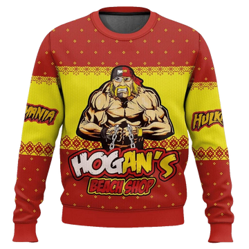 Hogan's Beach Shop Hulk Hogan Ugly Christmas Sweater – Moonbestprint