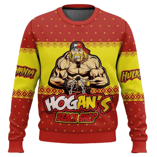 Hogan's Beach Shop Hulk Hogan Ugly Christmas Sweater – Moonbestprint