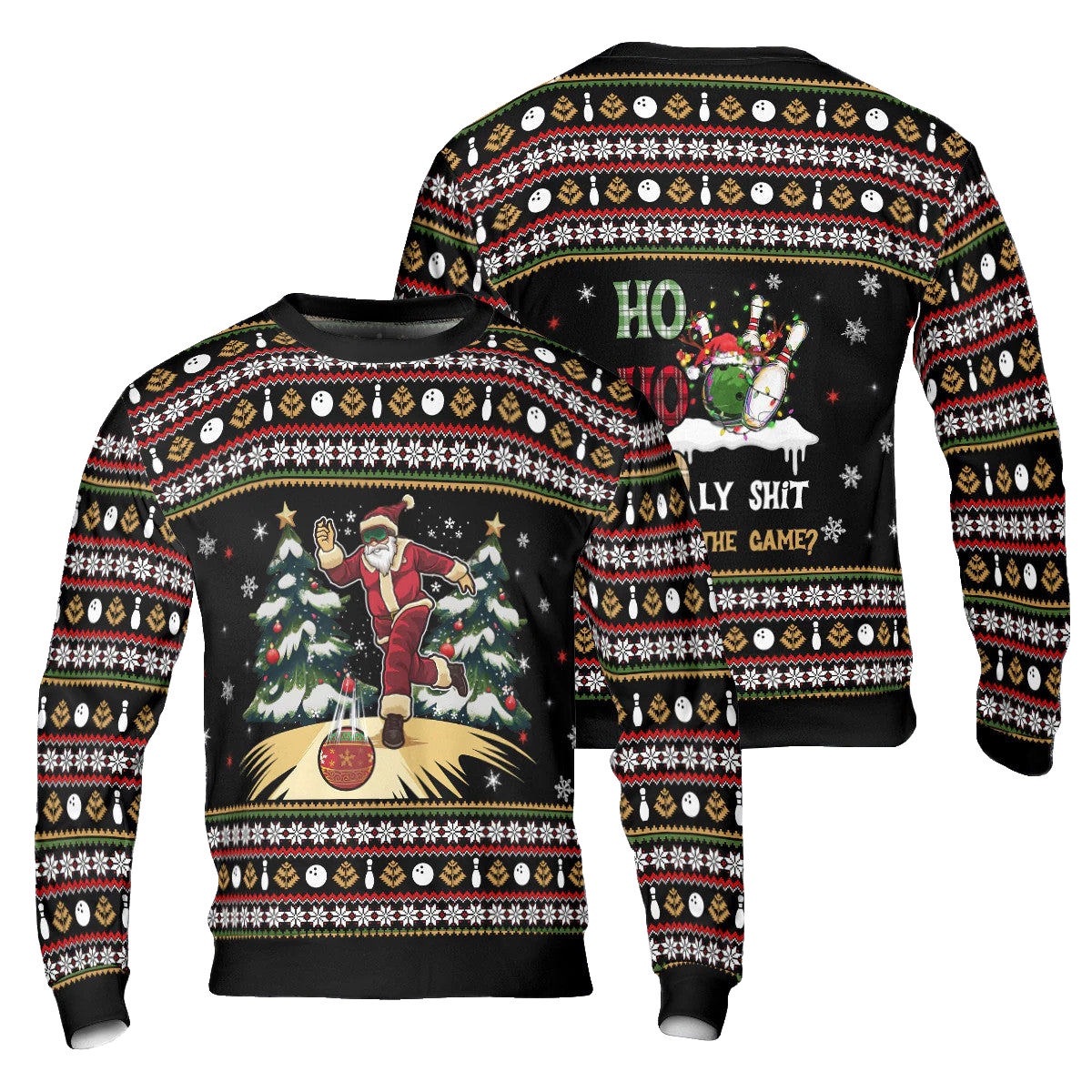 Ho Ho Holy Shot Ugly Christmas Sweater – Moonbestprint