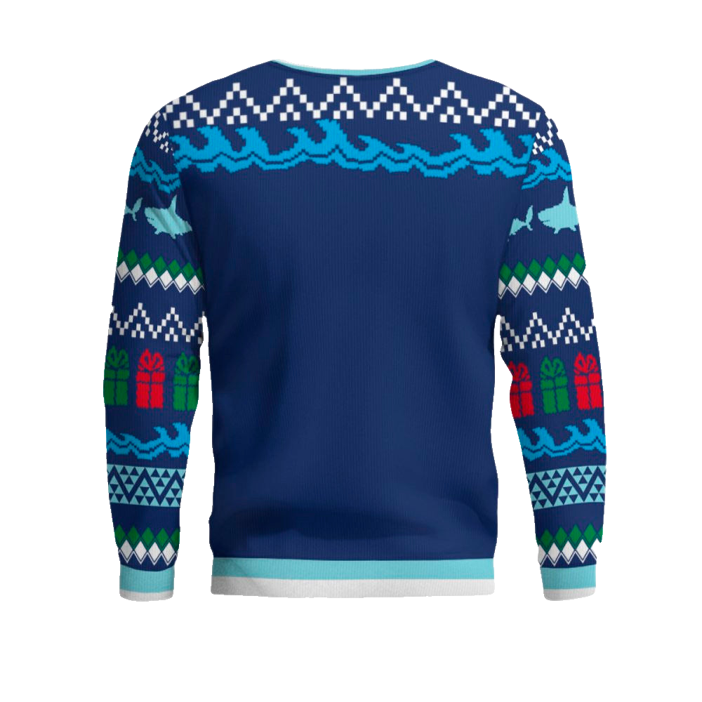 Here Comes Santa Jaws Ugly Christmas Sweater – Moonbestprint