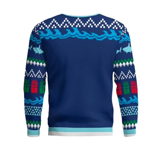 Here Comes Santa Jaws Ugly Christmas Sweater – Moonbestprint