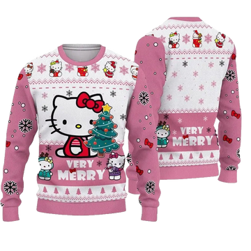 Hello Kitty Very Merry Christmas Ugly Sweater 2025 – Moonbestprint