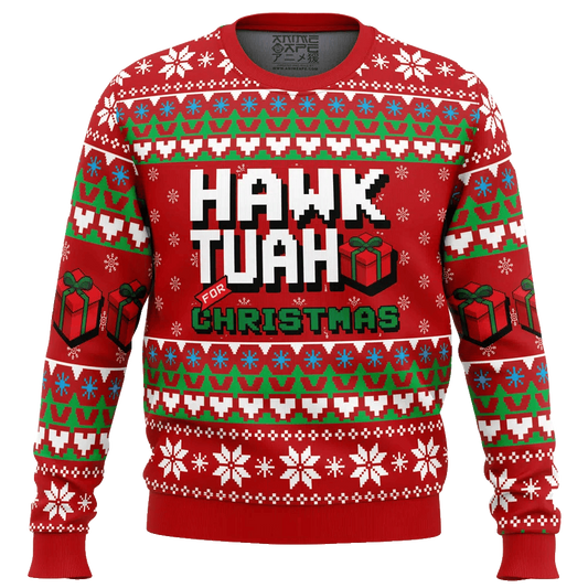 Hawk Tuah For Christmas Ugly Christmas Sweater – Moonbestprint
