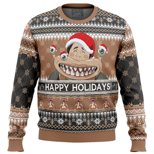 Happy Holidays! Parasyte The Maxim Ugly Christmas Sweater – Moonbestprint