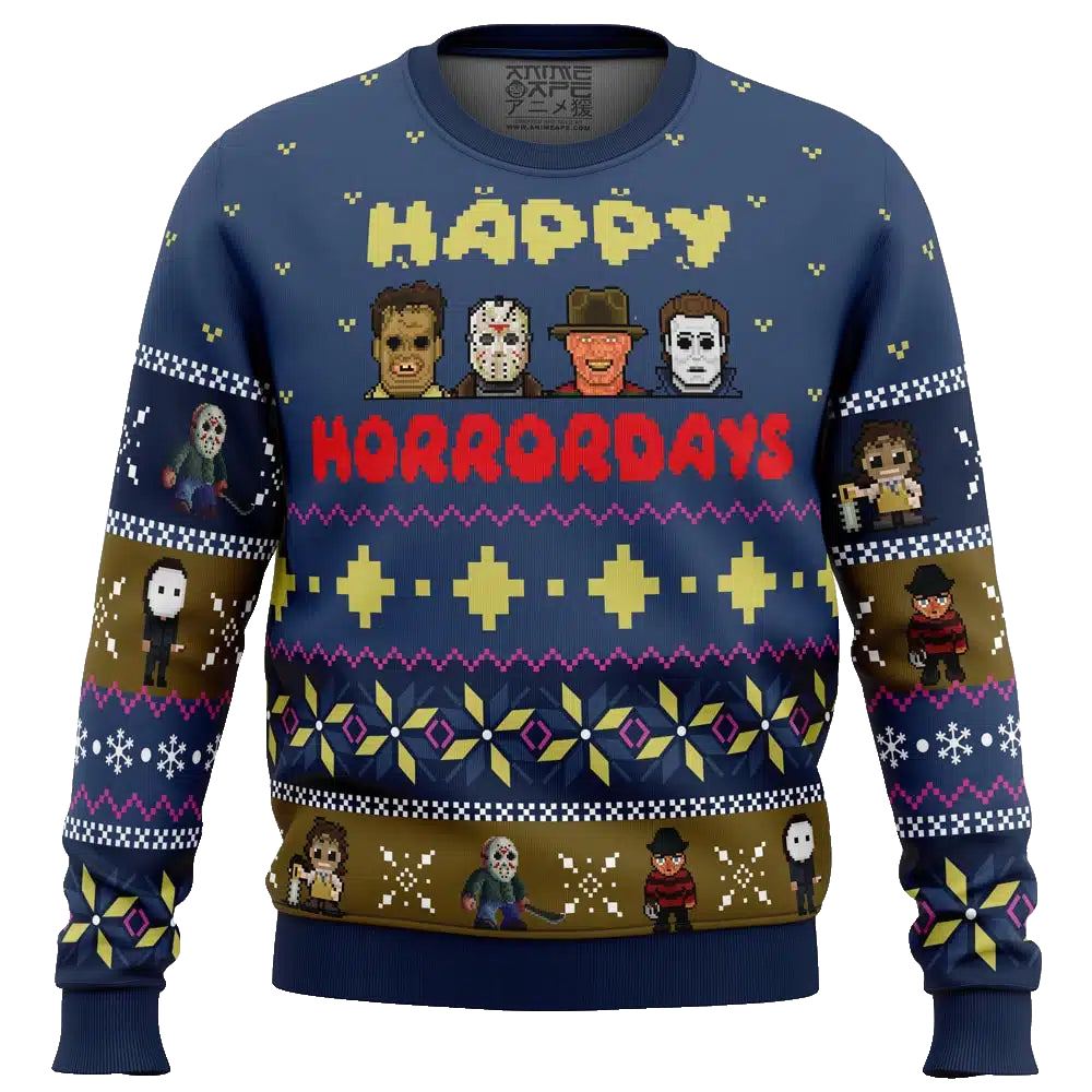 Happy Horrordays Halloween Ugly Christmas Sweater – Moonbestprint