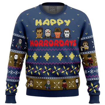 Happy Horrordays Halloween Ugly Christmas Sweater – Moonbestprint