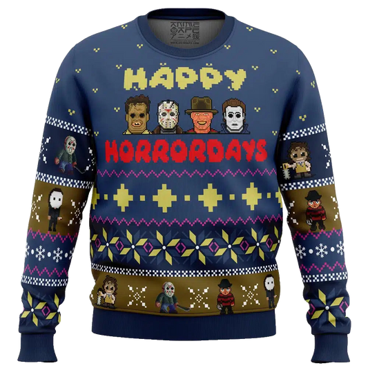 Happy Horrordays Halloween Ugly Christmas Sweater – Moonbestprint