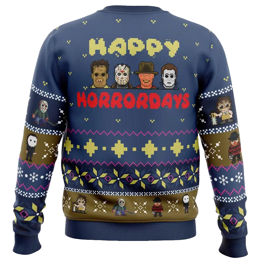 Happy Horrordays Halloween Ugly Christmas Sweater – Moonbestprint