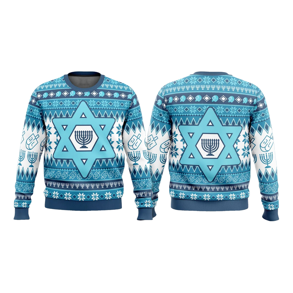 Hanukkah Jewish Ugly Christmas Sweater – Moonbestprint