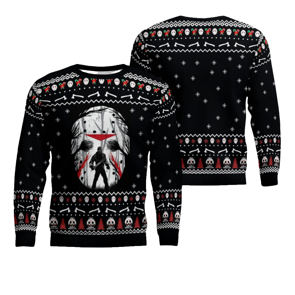 Halloween Jason Voorhees Ugly Christmas Sweater – Moonbestprint