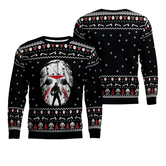 Halloween Jason Voorhees Ugly Christmas Sweater – Moonbestprint