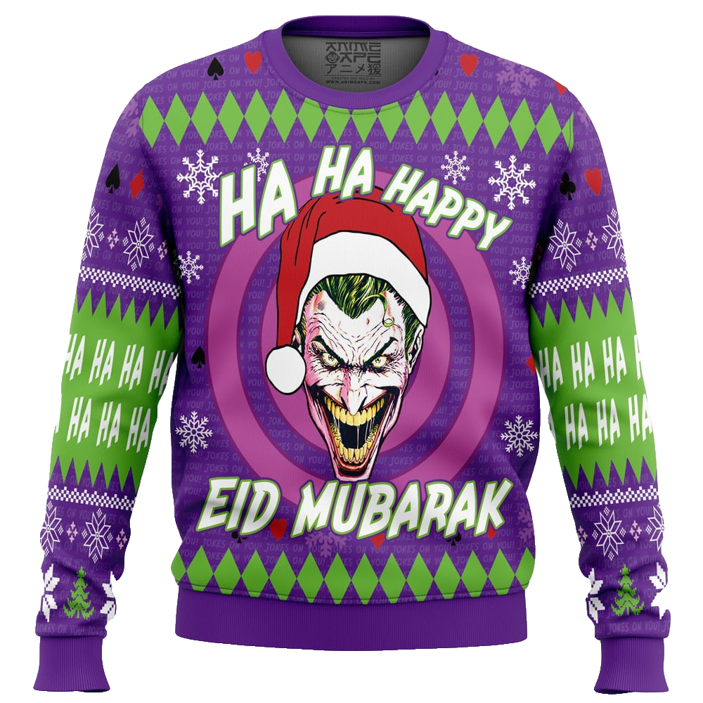 Ha Ha Ha Eid Mubarak DC Comics Ugly Christmas Sweater – Moonbestprint